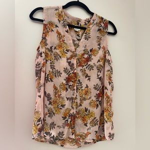 and the why | Floral Boho Sleeveless Top | Size M
